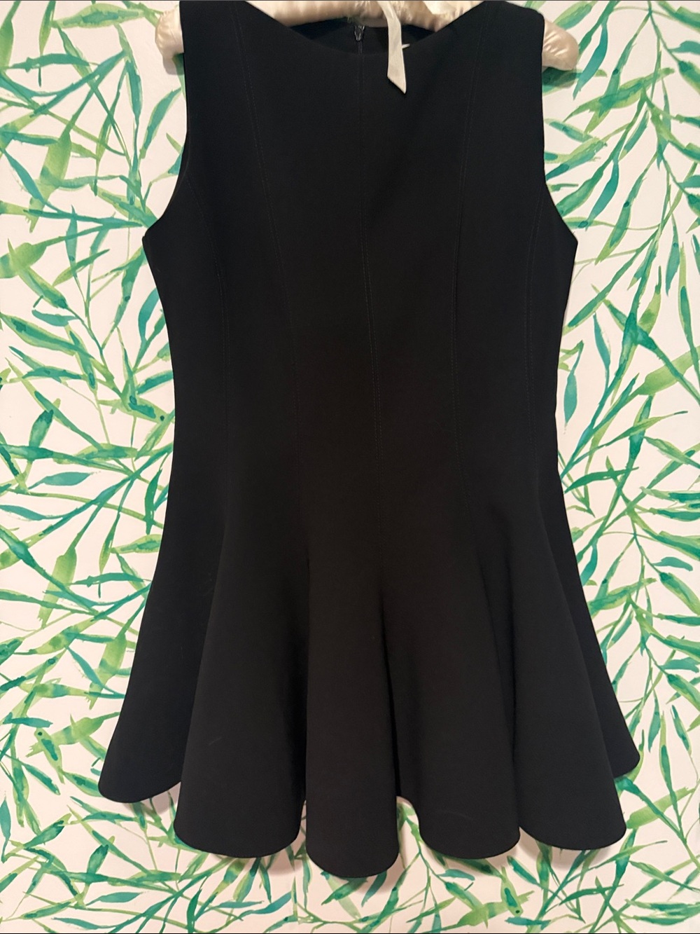 Zara Black Sleeveless Mini Fit-and-Flare Dress